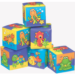 Playgro Μαλακά Αδιάβροχα Τουβλάκια 6τμχ