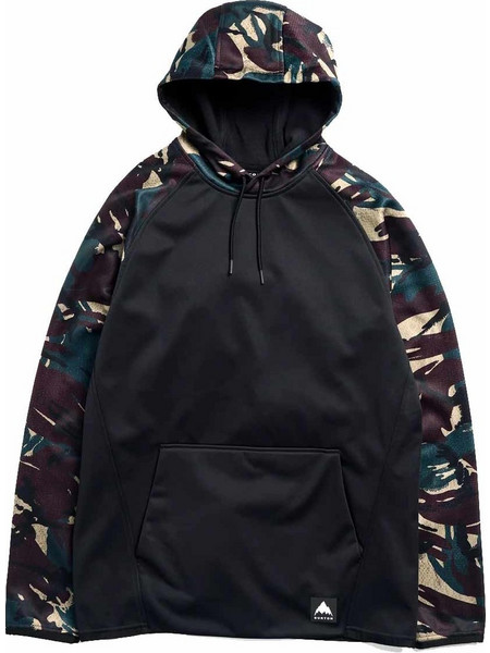 Burton Crown Weatherproof Fleece Ανδρικό Φούτερ Μαύρο/Καμουφλάζ 2202417M02