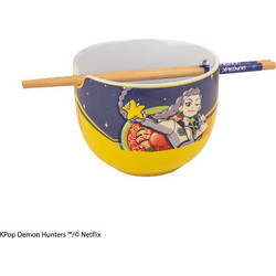 KPop Demon Hunters Ramen Bowl with Chopsticks Rumi Superstar Flavor