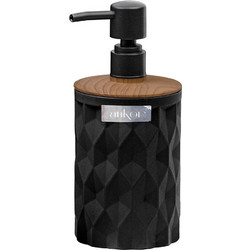 DISPENSER ΠΛΑΣΤΙΚΟ ΜΑΥΡΟ ΔΙΑΜΑΝΤΙ ΜΕ ΕΦΕ ΞΥΛΟΥ 8,5x9x18,8εκ. - Ankor 827374