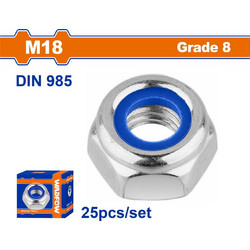 WADFOW ΠΑΞΙΜΑΔΙ ΑΣΦΑΛΕΙΑΣ ΓΑΛΒ. DIN985 18mm 25TEM (WMV6518A)