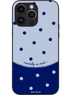 Sonique Delulu Polka Era Series Θήκη Blue Mentally (iPhone 14 Pro Max)