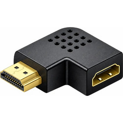 Αντάπτορας HDMI Αρσενικό Σε Θηλυκό 270 Left/Right Angle Με Επίχρυσες Επαφές