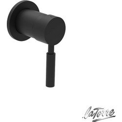 La Torre New Tech 12051SP Black Matt - Μίκτης εντοιχισμού 1 εξόδου