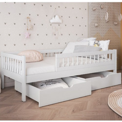Παιδικό κρεβάτι montessori Flores μασίφ ξύλο, Επιλέξτε διαστάσεις 0.90 X 2.00 εκ