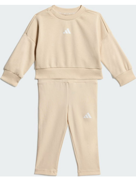 Adidas Βρεφικό Σετ για Κορίτσι Χειμωνιάτικο Μπεζ KD5934