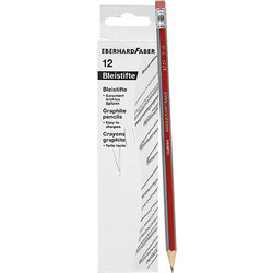 Μολύβι Ριγέ Γόμας No2=b πακ=12τεμ Νο:2=Β Faber 5126-01