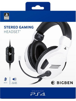 Bigben Interactive PS4 V.3 Gaming Headset Over Ear White