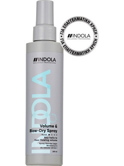 Indola 3 Setting Volume & Blow-Dry Σπρέι Μαλλιών για Όγκο 200ml