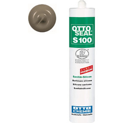 Αντιμουχλική Σιλικόνη Ottoseal S 100 Premium Ειδών Υγιεινής 300ml - C18 Sanitary Gray (Γκρι)
