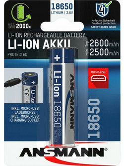 Ansmann 18650 3400mAh 1τμχ