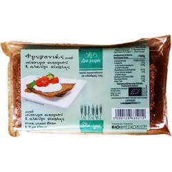 Φρυγανιές Βιολογικές από Πίτουρο Σιταριού & Αλεύρι Σίκαλης 100γρ - BIOFRESCO