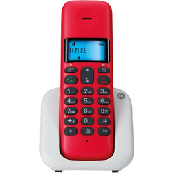 Motorola T301 Ασύρματο Τηλέφωνο με Ανοιχτή Ακρόαση Κόκκινο