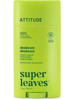 Attitude Aluminum Free Pear & Amber Αποσμητικό Χωρίς Αλουμίνιο 85gr 19213