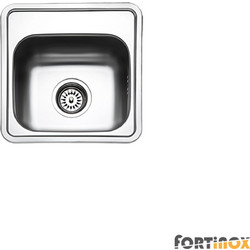 Fortinox Valley 25038 Ένθετος Νεροχύτης Inox Ματ 38x38cm