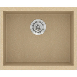 Sanitec Classic 341 Ένθετος Νεροχύτης Γρανίτη Ματ Granite Cappuccino 40x50cm
