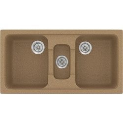 Sanitec Classic 325 Επικαθήμενος Νεροχύτης Γρανίτη Ματ Granite Celtic Stone 97x51cm