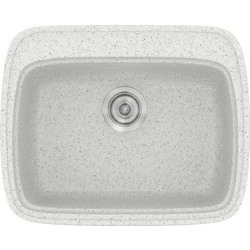 Sanitec Classic 313 Επικαθήμενος Νεροχύτης Γρανίτη Ματ Granite White 58x50cm