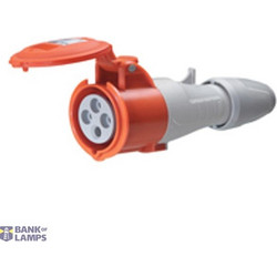 Mobile socket P17 - IP44 - 380/415 V - 32 A - 3P+E