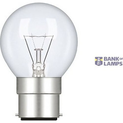 Incandescent Bulb 25W Clear Golf B22