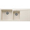 Blanco Naya 8 S Ένθετος Νεροχύτης Γρανίτη Soft White Δεξιά Ποδιά 116x50cm