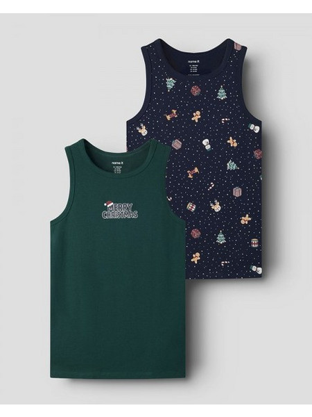 NAME IT NKMVISMAS 2P TANK TOP GIFTPACK - 13263085 - ΑΓΟΡΙ - Navy Blazer