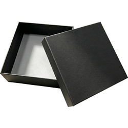 Κουτί Χάρτινο 10x10x3.5cm 12τμχ Μαύρο