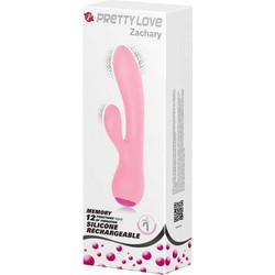 Pretty Love Zachary Δονητής Rabbit 18cm Ροζ