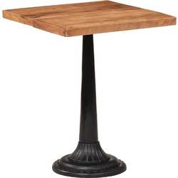 vidaXL Τραπέζι Bistro 60 x 60 x 76 εκ. από Μασίφ Ξύλο Ακακίας