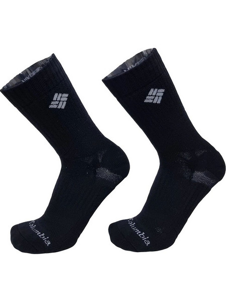 Columbia Dual Tab Hike NS Ανδρικές Κάλτσες Κοντές Μαύρες 2Pack C1403B