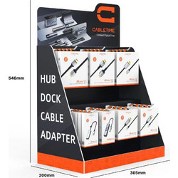 CABLETIME stand προβολής CT-STAND-SMALL με γάντζους, 36.5 x 20 x 54.6cm