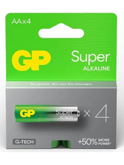 Gp Super Alkaline AA 4τμχ