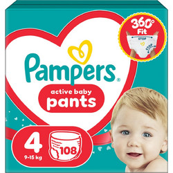 Pampers Pants Πάνες Βρακάκι No4 9-15kg 108τμχ