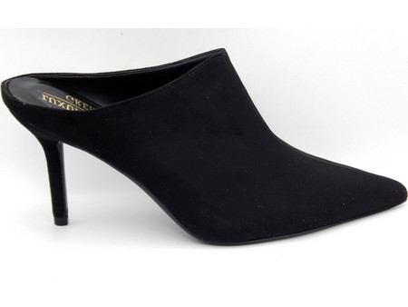 LUXURY ΓΥΝΑΙΚΕΙΑ SUEDE ΜΑΥΡΑ MULES ΜΑΥΡΟ LUXURY SHOES