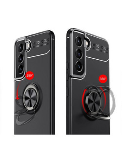 Ancus Autofocus Shock Proof Ring Holder Back Cover Black (Samsung Galaxy S22 Plus 5G)