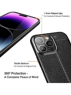 Ancus Autofocus Shock Proof Back Cover Black (iPhone 14 Pro)