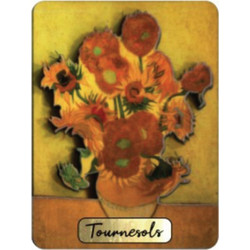 Μαγνήτης Ρητίνης Tournesols Van Gogh 6x8 cm