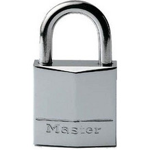 Master Lock 639EURD - Λουκέτο μπρούτζινο επινικελωμένο με λαιμό Inox 30mm