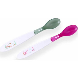 Lorelli Heat Sensitive Spoons Grey Pink 2τμχ