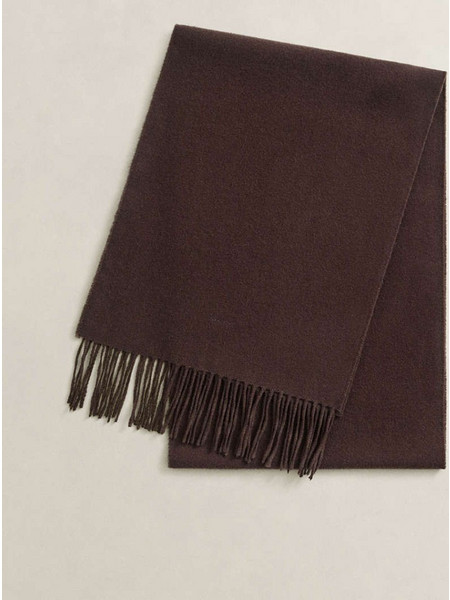 Μάλλινο κασκόλ Gant Brown