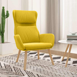 vidaXL Πολυθρόνα Relax Βελούδινη Κίτρινη 341358