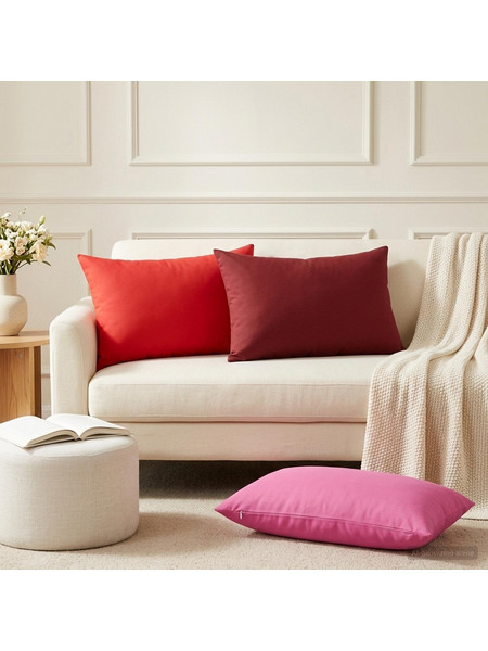 Μαξιλάρι 2 τμχ. HEERLEN Κόκκινο 50 x 75 cm Πολυεστέρας 927620