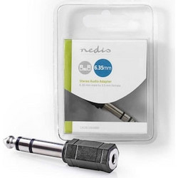 Nedis Cagb23930bk Stereo Audio Adapter 6.35 Mm Male - 3.5 Mm Female Black