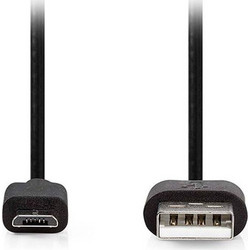 NEDIS CCGL60500BK05 USB 2.0 CABLE USB A MALE - USB MICRO-B MALE 10W 0.50M BLACK