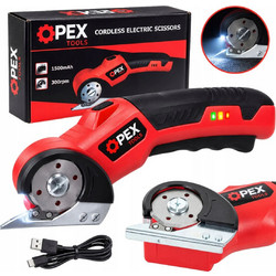 Ηλεκτρικό Ψαλίδι Υφασμάτων OPEX TOOLS OPX28021 με Μπαταρία 1500 mAh, USB-C και LED