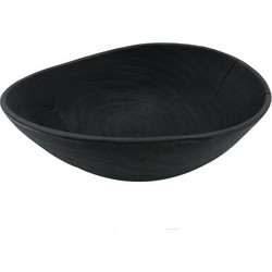 Bulat Μπωλ Polyresin Μαυρο 34x25.5xH14cm - Liberta