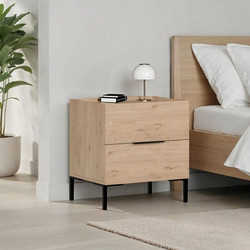 Κομοδίνο KMD-1720-FF Oryana Φυσικό Florida 55x59x44cm