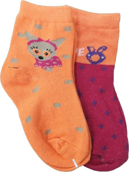 Καλτσάκια Σετ 2 τμχ Orange Pink Dog