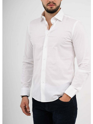 MARKUP CAMICIA C.ITALIANO POPELINE AP ΑΝΔΡΙΚΟ MK23001-136 White