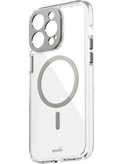 Moshi iGlaze Back Cover with MagSafe Luna Silver (iPhone 15 Pro Max)